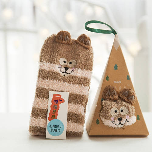 Brown Beaver Socks
